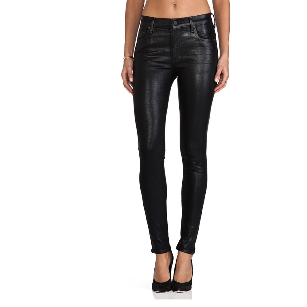 Rocket High Rise Coated Skinny Jeans